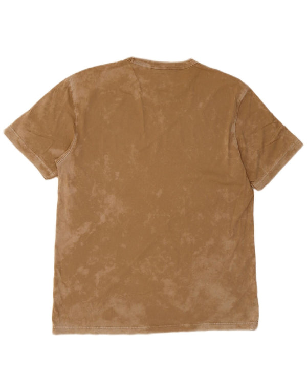 Μπλουζάκι Benetton Mens Acid Wash Top Large Καφέ