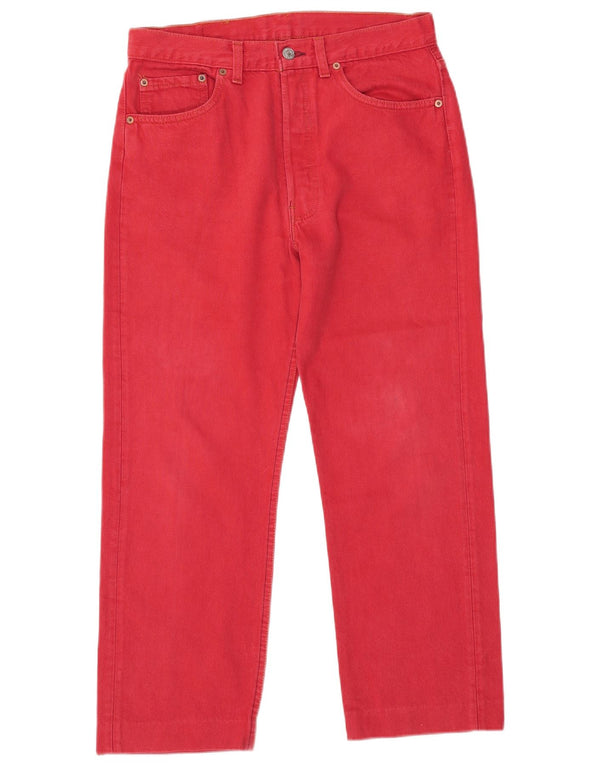 Levi's Mens 501 Straight Jeans W33 L27 Red