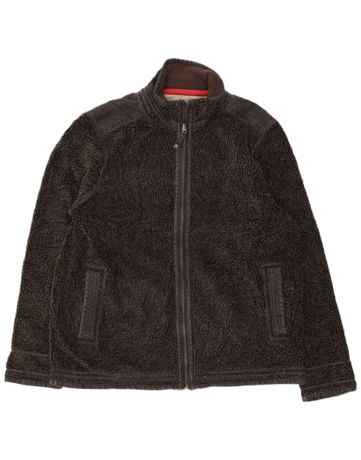 Ανδρικό Fleece Jacket Fat Face UK 42 XL μαύρο πολυεστέρα
