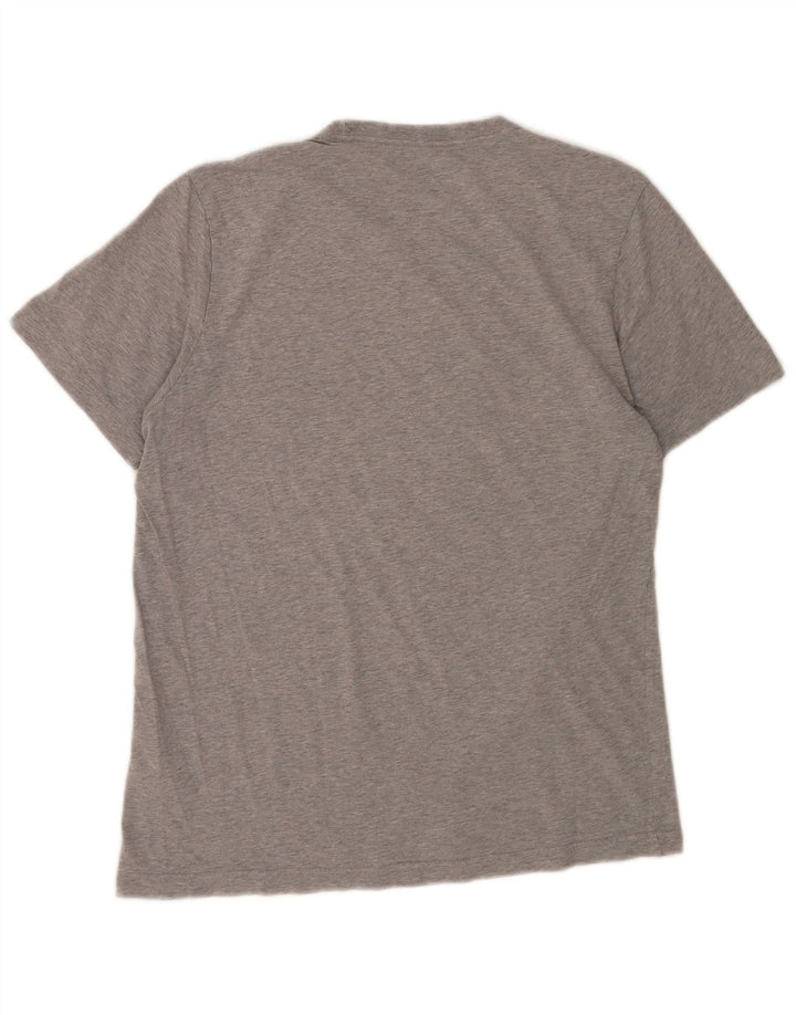 Ανδρικό γραφικό T-Shirt Adidas Top Μεσαίο γκρι βαμβακερό