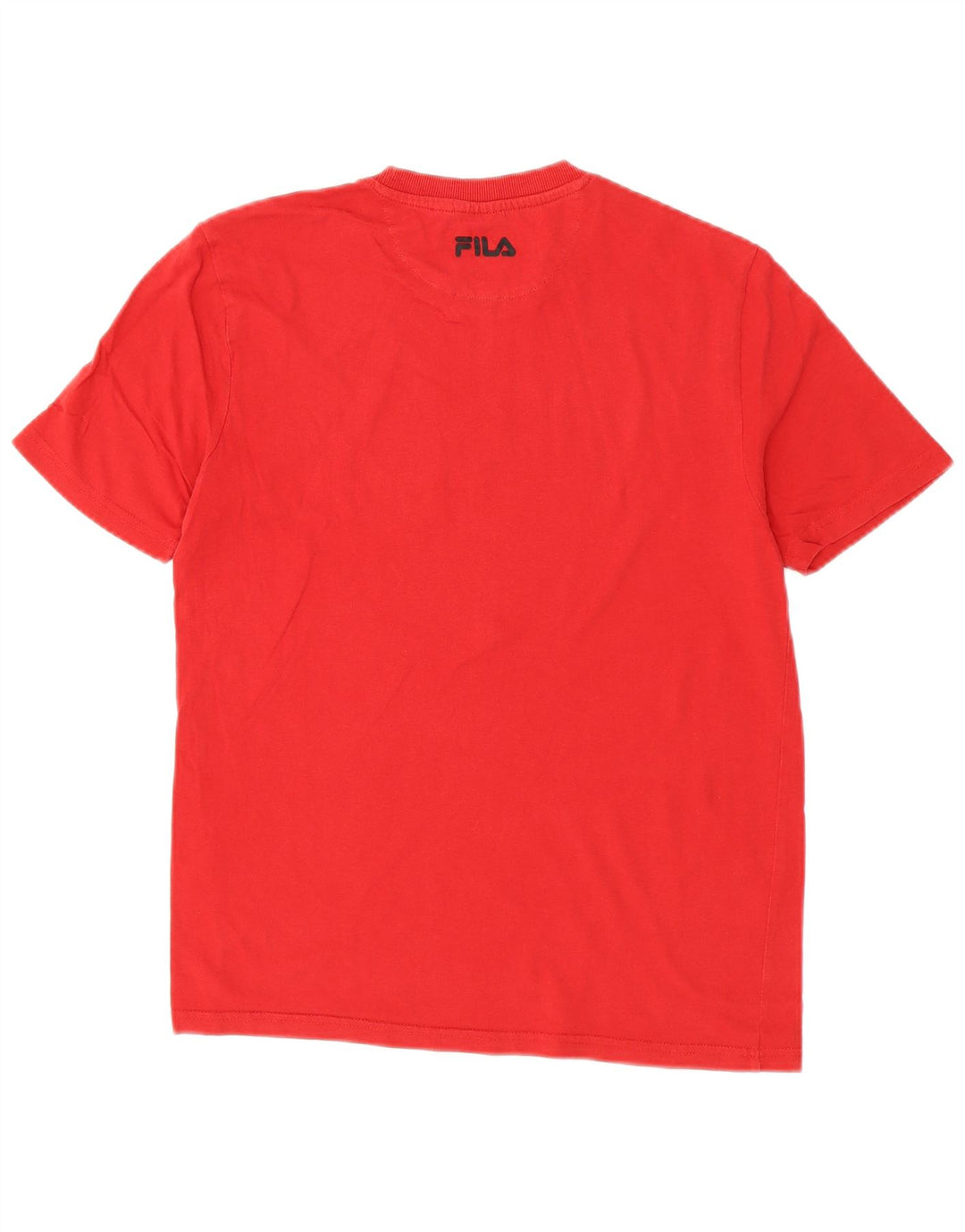 Fila Ανδρικό γραφικό T-Shirt Top Μικρό κόκκινο βαμβακερό