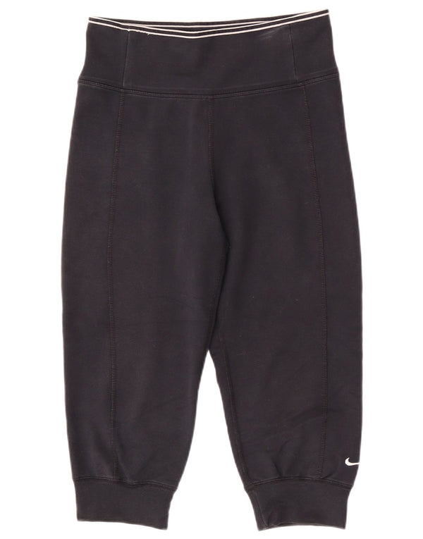 Γυναικεία φόρμα Nike Dri Fit Capri Παντελόνια Joggers UK 4/6 XS Μαύρο βαμβακερό