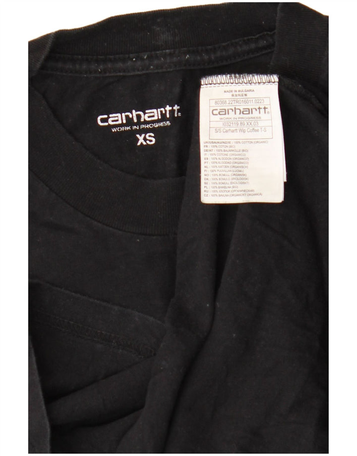 Ανδρικό γραφικό T-Shirt Carhartt Top XS Μαύρο βαμβακερό