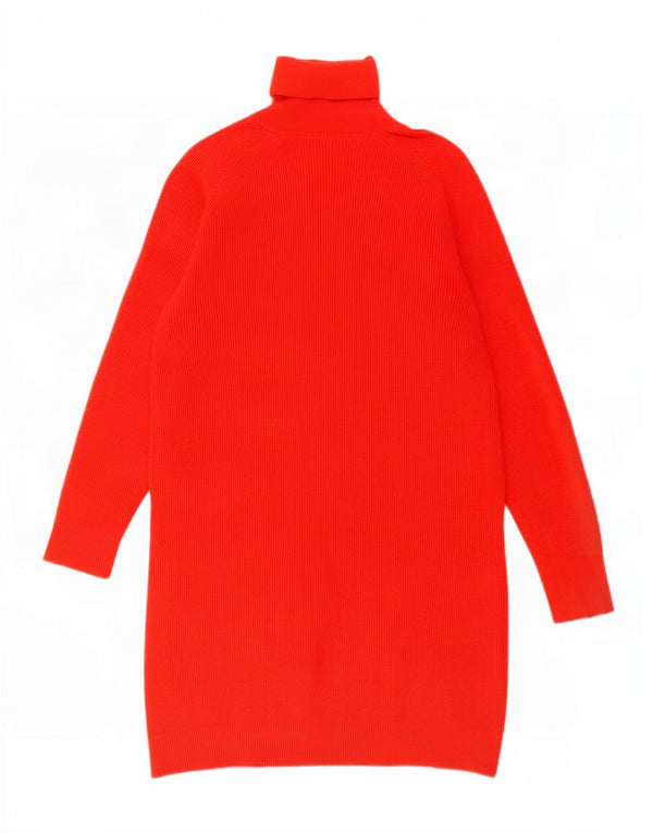 Massimo Dutti Γυναικείο Jumper Φόρεμα UK 14 Μεσαίο κόκκινο μαλλί
