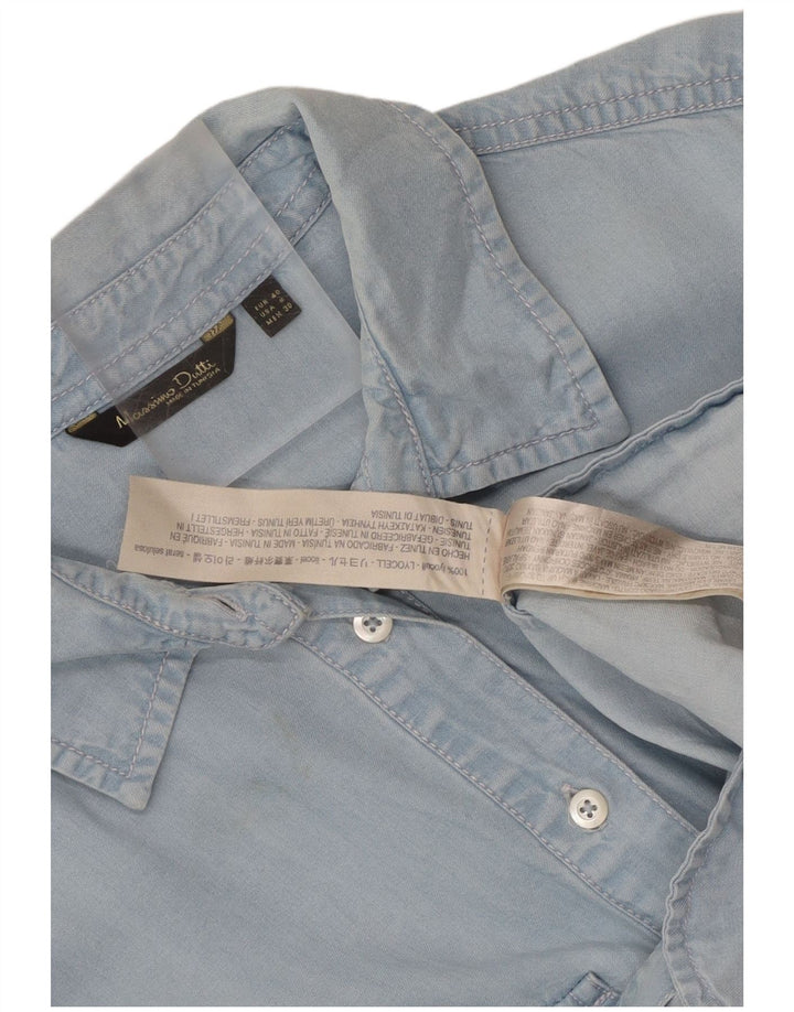Massimo Dutti Γυναικείο μακρυμάνικο πουκάμισο EU 40 Medium Blue Lyocell