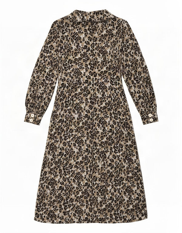 Marks & Spencer Γυναικείο φόρεμα UK 12 Medium καφέ Animal print
