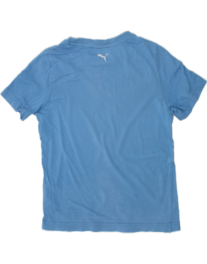 PUMA Boys Graphic T-Shirt Top 9-10 Years Medium  Blue Cotton Vintage Puma and Second-Hand Puma from Messina Hembry 