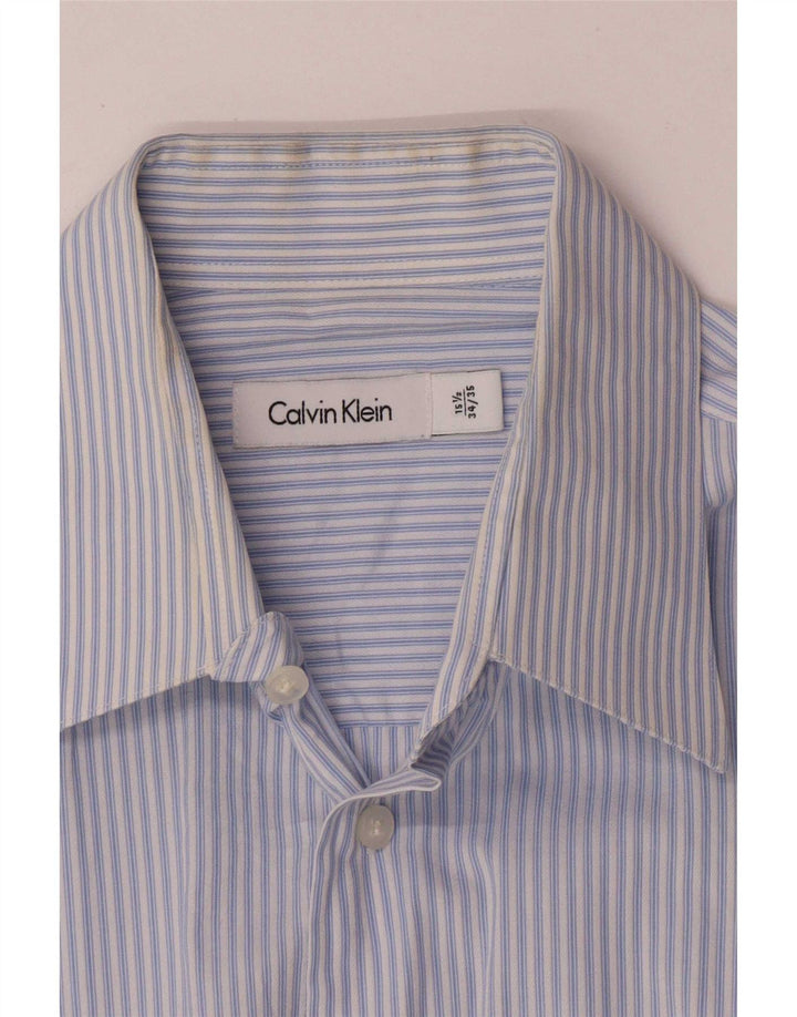 Ανδρικό πουκάμισο Calvin Klein Μέγεθος 15 1/2 Βαμβακερό μεσαίο μπλε ριγέ