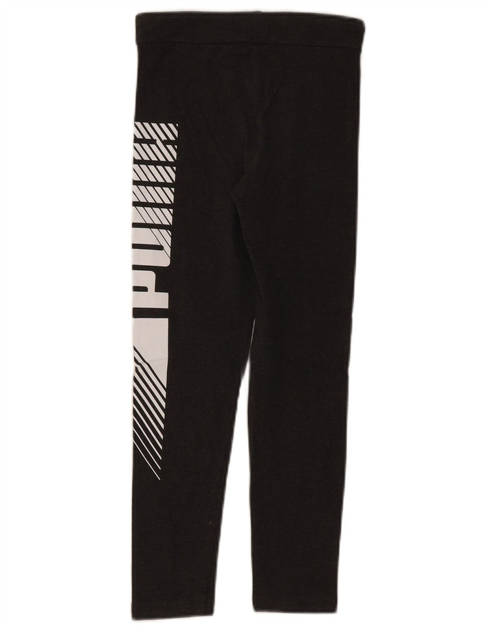 Puma Girls Graphic leggings 9-10 Years Grey