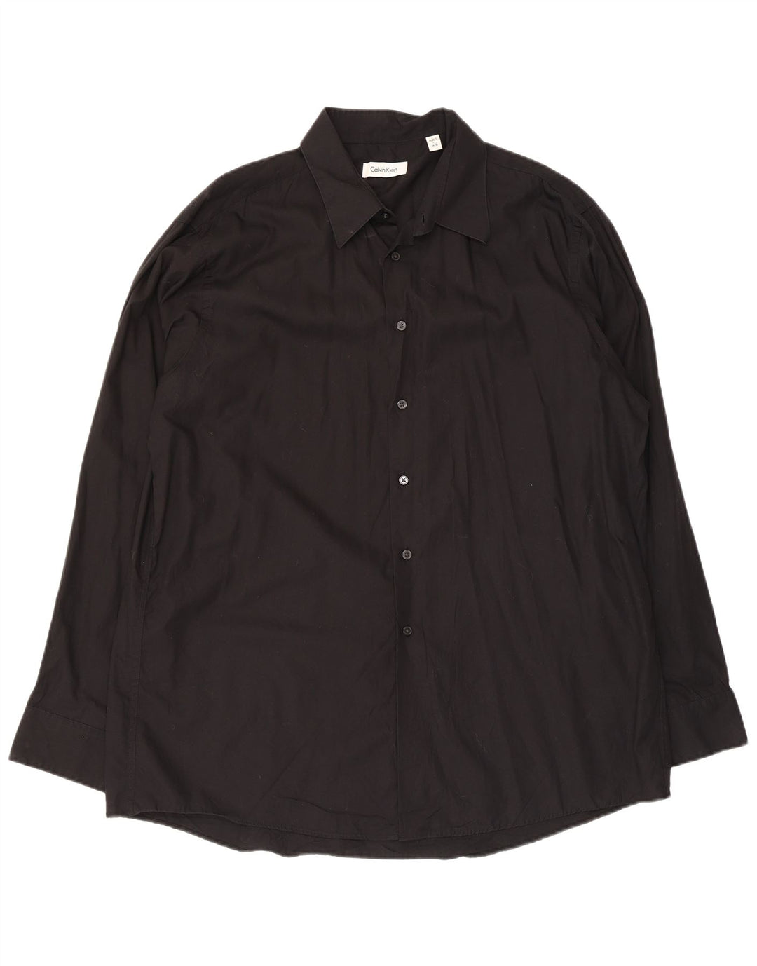 Ανδρικό πουκάμισο Calvin Klein 17 XL Μαύρο βαμβακερό