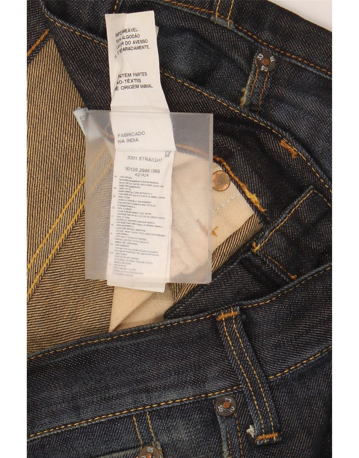 G-Star Ανδρικό 3301 Τζιν ίσιο W34 L34 Μπλε