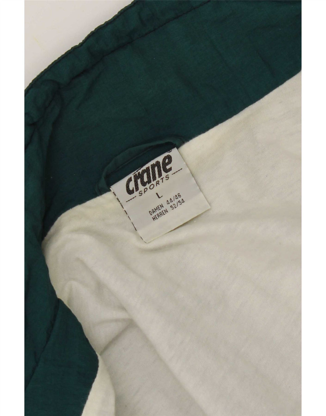 Crane Ανδρικό γραφικό μπουφάν βροχής UK 40 Large Green Colourblock Nylon