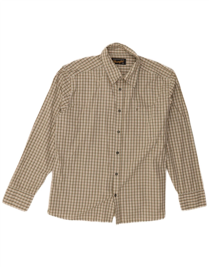 Ανδρικό πουκάμισο Wrangler XL Beige Check Cotton