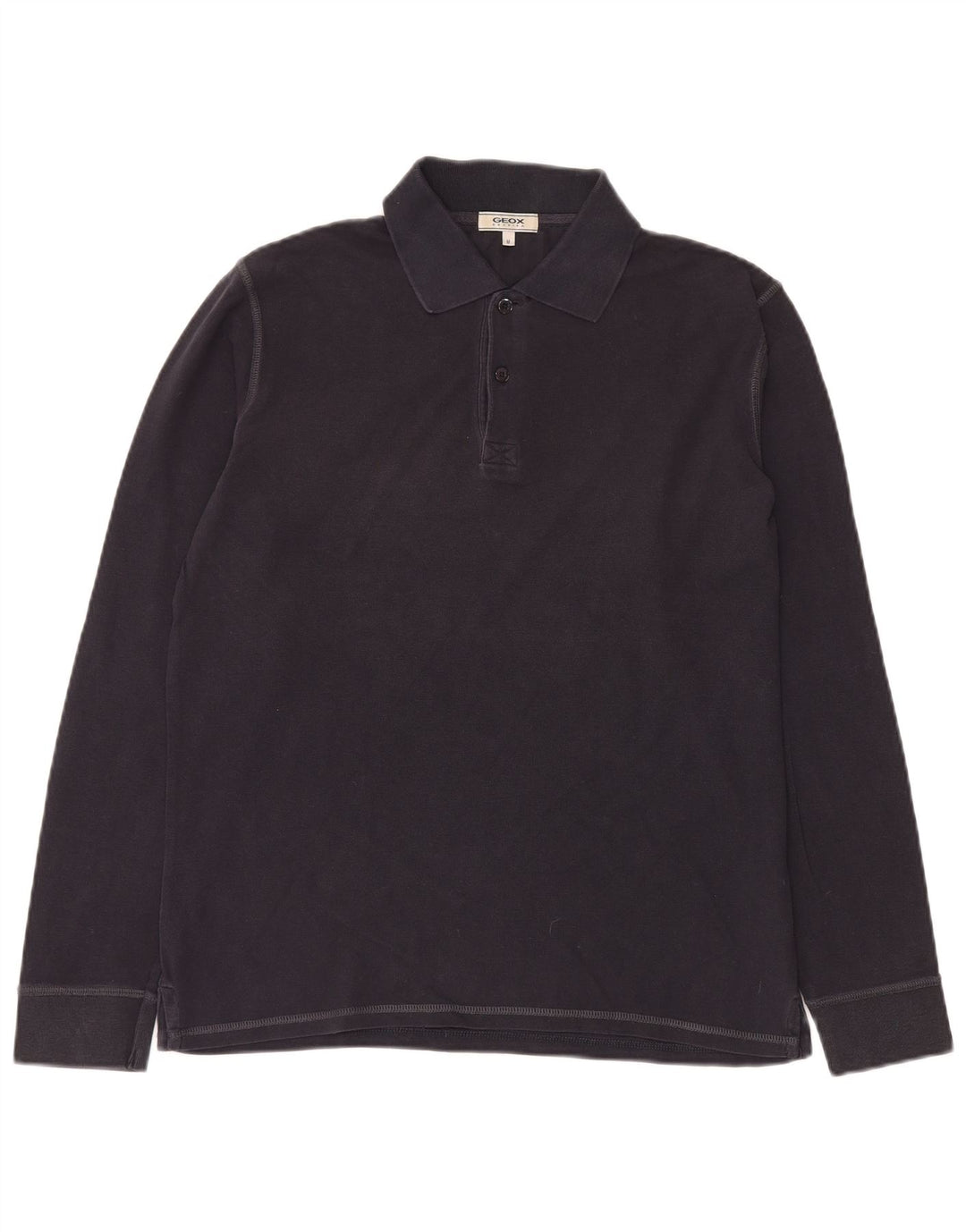 Ανδρικό μακρυμάνικο πουκάμισο πόλο GEOX Respira, μεσαίο μπλε ναυτικό