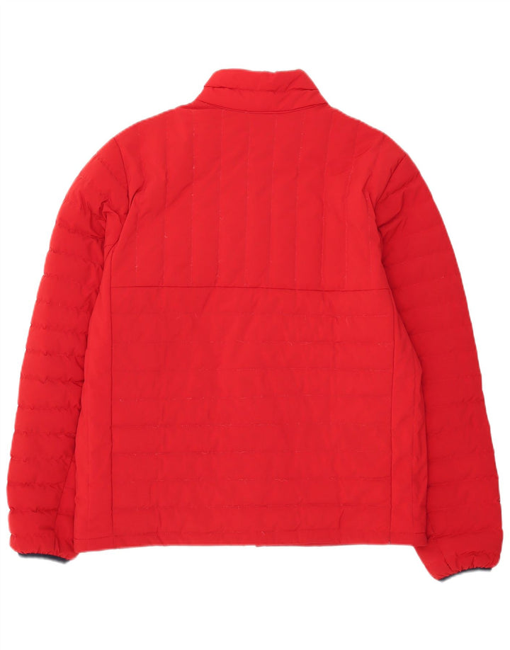 Lands End Ανδρικό μπουφάν με επένδυση UK 38 Medium Red Colorblock Πολυεστέρας