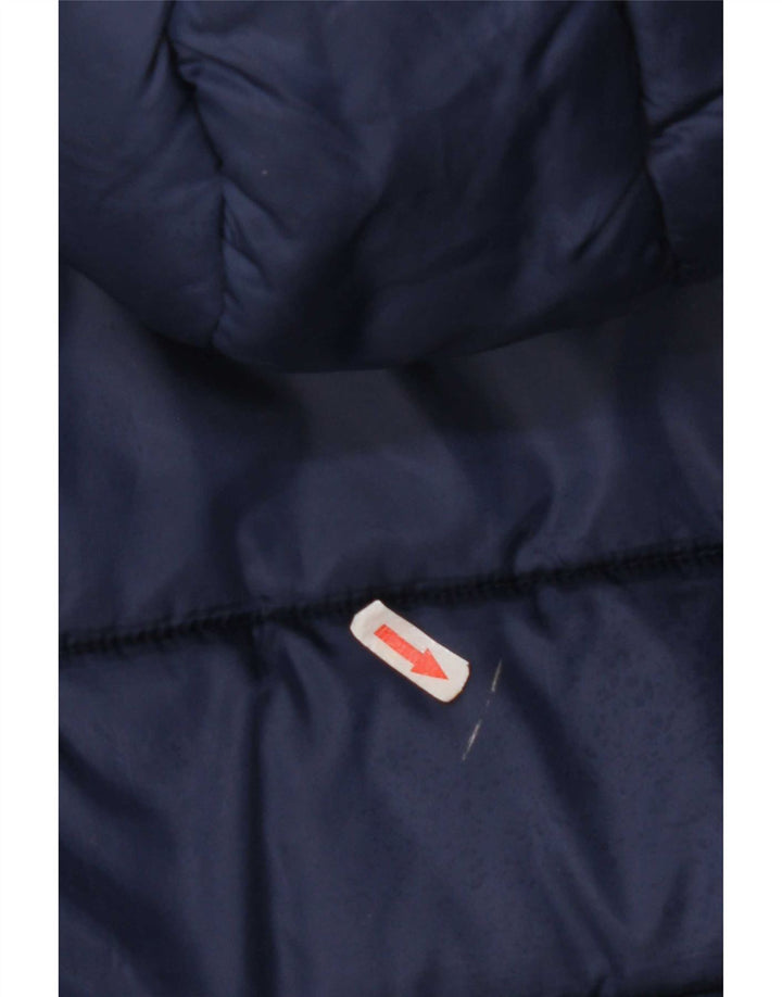 Superdry γυναικείο μπουφάν με κουκούλα UK 10 Small Navy Blue Polyester