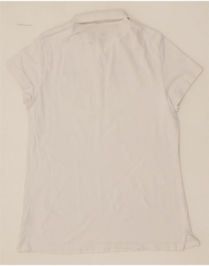 PUMA Womens Polo Shirt UK 12 Medium White Cotton Vintage Puma and Second-Hand Puma from Messina Hembry 