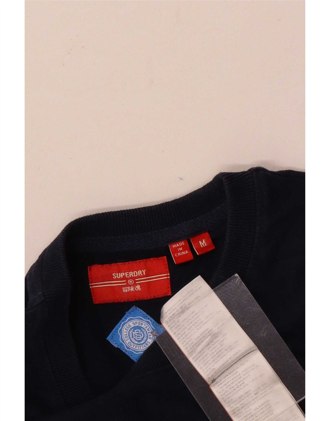 Ανδρικό T-Shirt Superdry Τοπ μεσαίου μπλε βαμβακερό