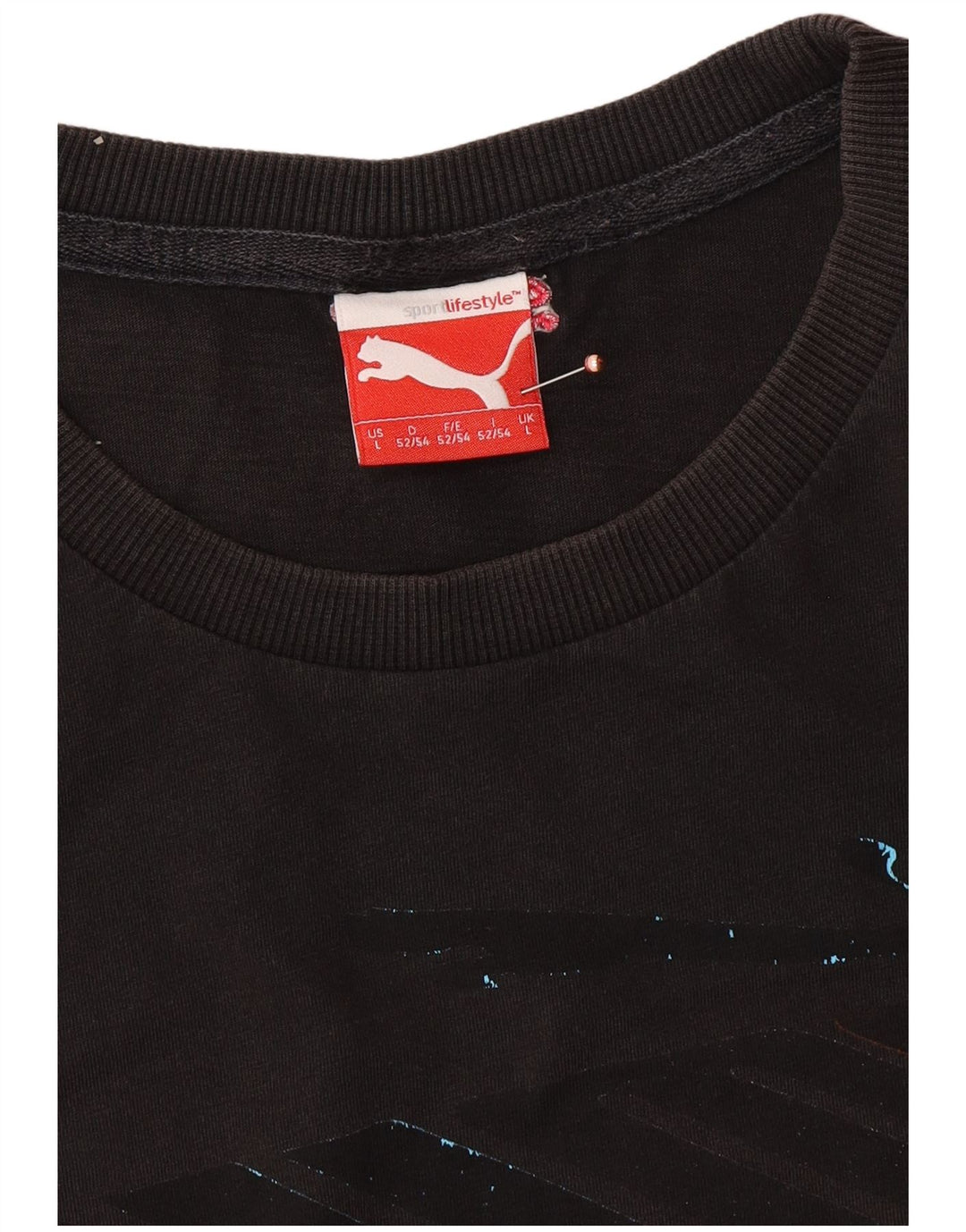 Ανδρικό γραφικό T-Shirt PUMA Top Large Μαύρο