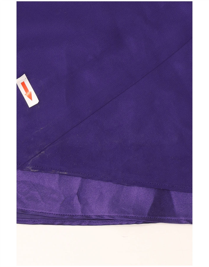 Ντεμπούτο Γυναικείο Αμάνικο Maxi Φόρεμα UK 14 Medium Purple Polyester