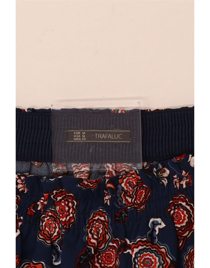 Zara Γυναικεία Μίνι Φούστα Medium W28 Navy Blue Floral