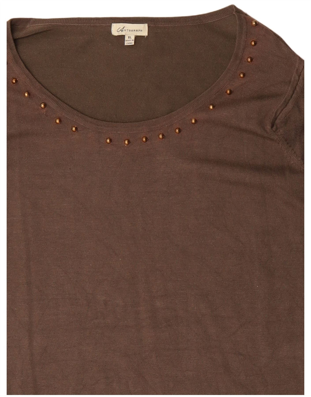 MARKS & SPENCER Γυναικείο αυτόγραφο φόρεμα UK 18 XL γκρι βισκόζη