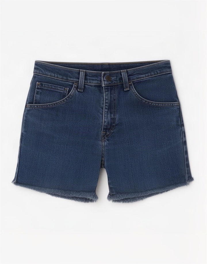 Γυναικείο τζιν σορτς Levi's W28, μεσαίο μπλε βαμβακερό