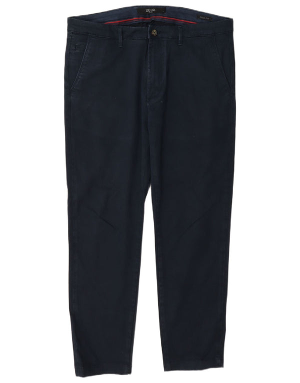 Ανδρικό παντελόνι Chino Liu Jo Ανδρικό Slim Fit IT 48 Medium W32 L28 Navy Blue Cotton