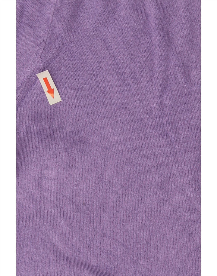 Zara Γυναικείο πουλόβερ με λαιμό χελώνα UK 12 Medium Purple