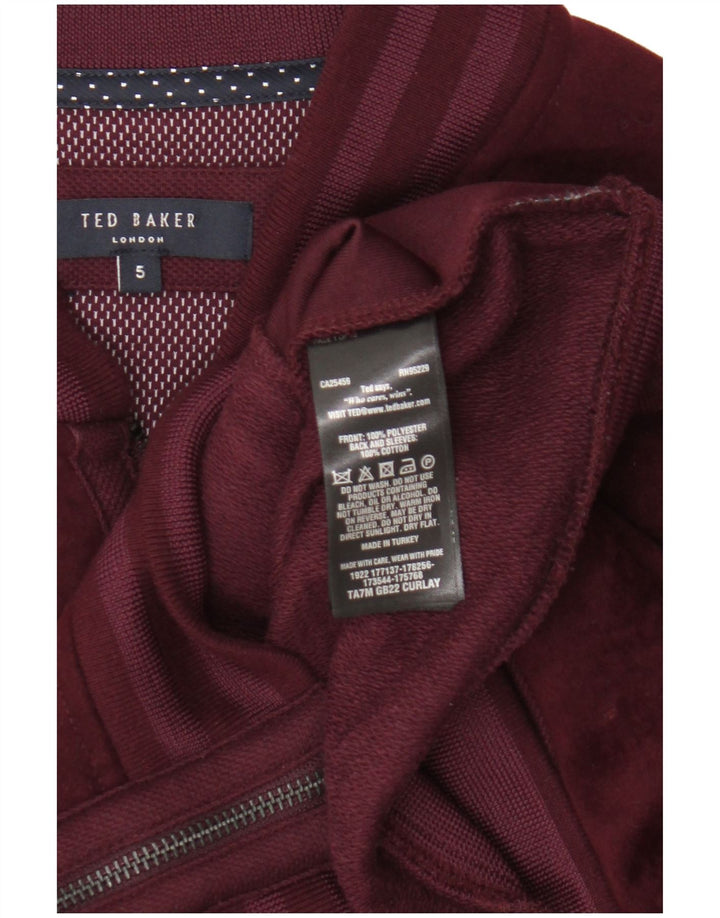 Γυναικεία αθλητική φόρμα Ted Baker Top Jacket Size 5 XL Βουργουνδί Πολυεστέρας