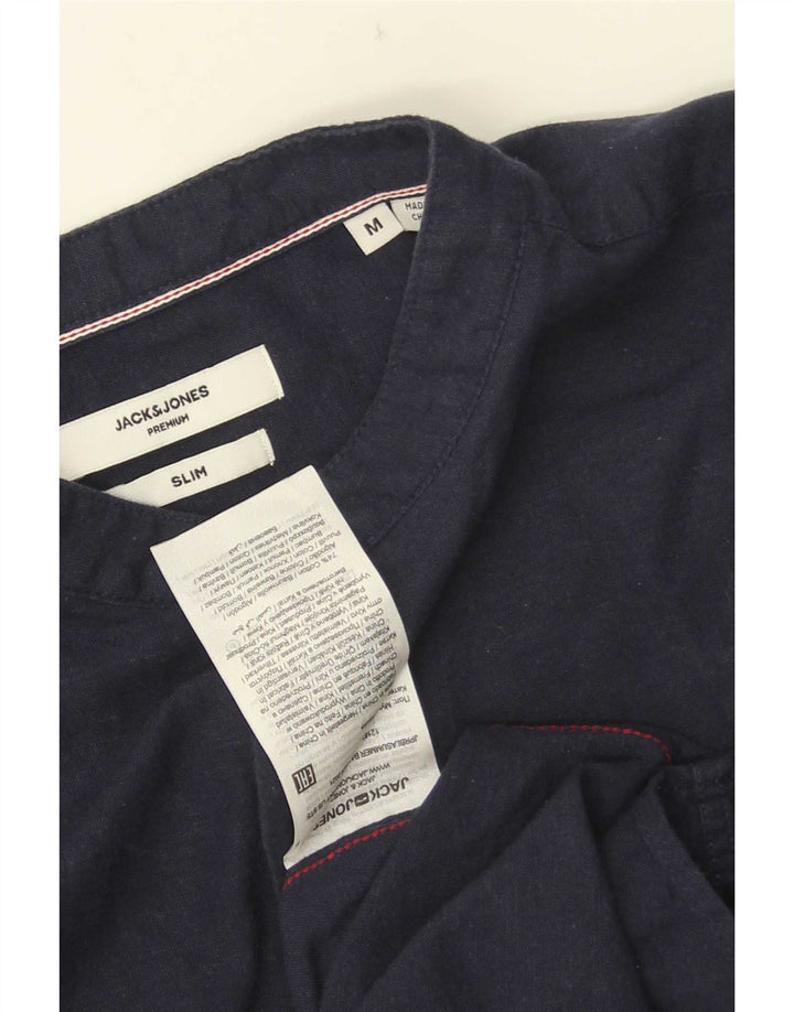 Jack & Jones Ανδρικό πουλόβερ με λεπτή εφαρμογή πουλόβερ με μεσαίο ναυτικό βαμβακερό