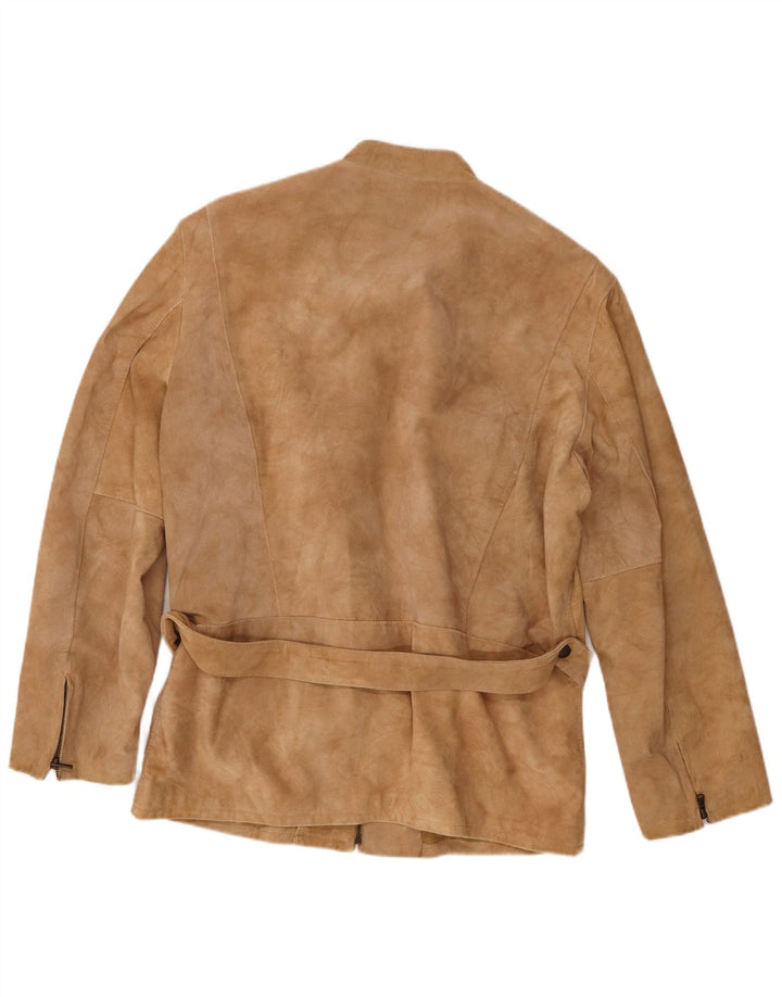 Bellucci Ανδρικό Suede Jacket IT 54 2XL Beige Leather