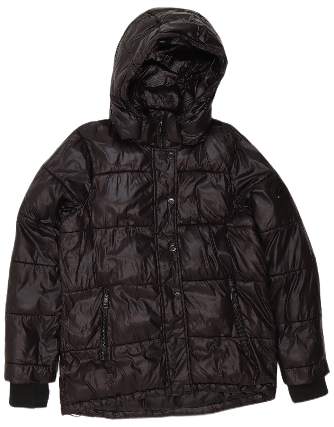 Michael Kors Ανδρικό μπουφάν με κουκούλα UK 38 Medium Μαύρο Πολυεστέρας