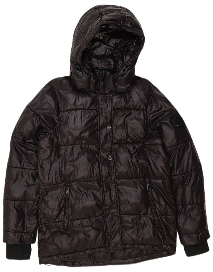 Michael Kors Ανδρικό μπουφάν με κουκούλα UK 38 Medium Μαύρο Πολυεστέρας