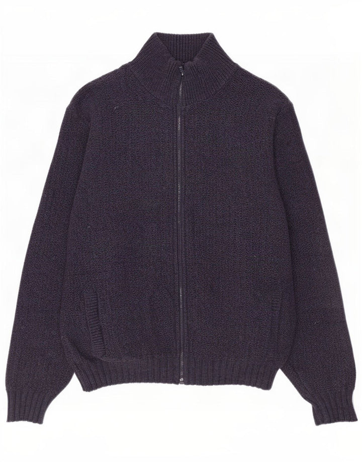 Ανδρικό πουλόβερ ζακέτα L.L.Bean Large Navy Blue Wool