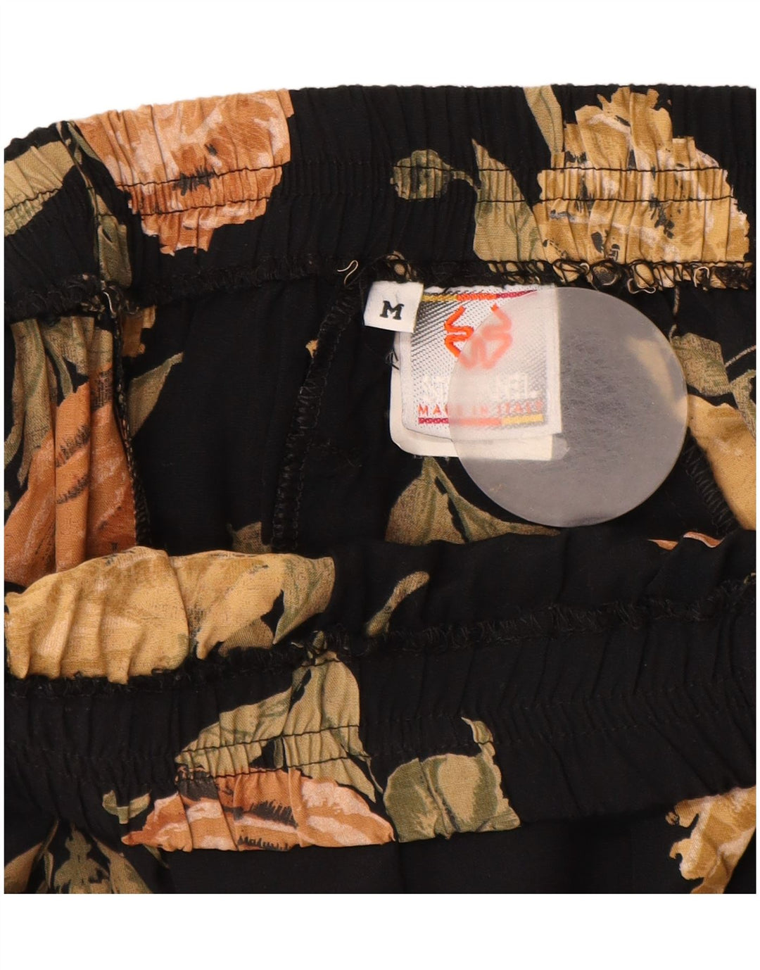 STEFANEL Γυναικεία Maxi Φούστα με ψηλόμεσο μεσαίο W28 Μαύρο Floral Rayon