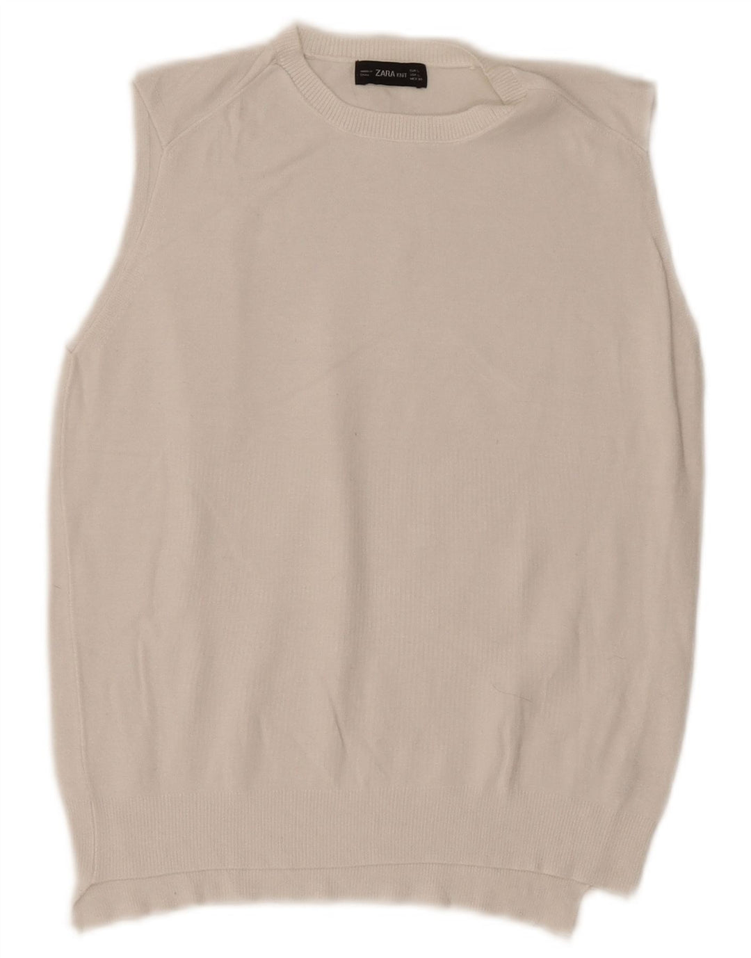 Zara Γυναικείο γιλέκο Crop Tank Top UK 14 Large White