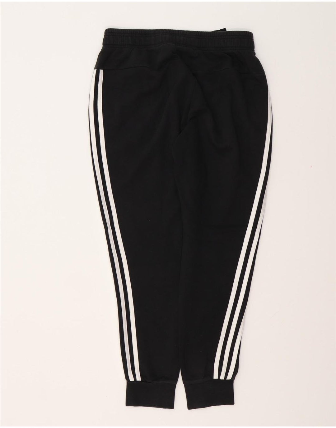 Γυναικεία αθλητική φόρμα ADIDAS Παντελόνι Joggers UK 8/10 Μικρό μαύρο βαμβακερό