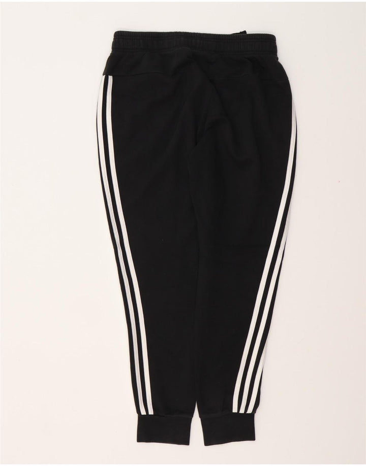 Γυναικεία αθλητική φόρμα ADIDAS Παντελόνι Joggers UK 8/10 Μικρό μαύρο βαμβακερό