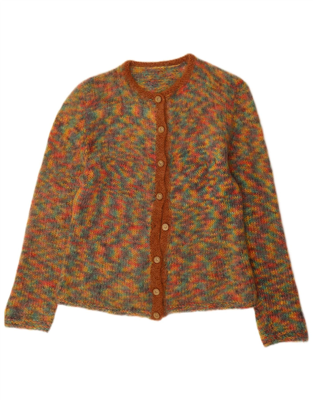 Vintage γυναικεία ζακέτα πουλόβερ UK 12 Medium πολύχρωμα Flecked