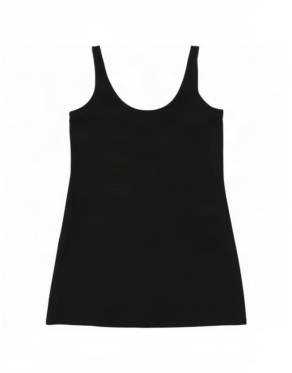 Marks & Spencer Γυναικείο Slip Dress UK 14 μεγάλο μαύρο βαμβακερό