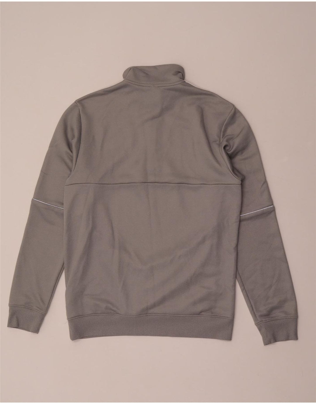 Ανδρικό φούτερ ADIDAS Aeroready με φερμουάρ, μεσαίο γκρι πολυεστέρας