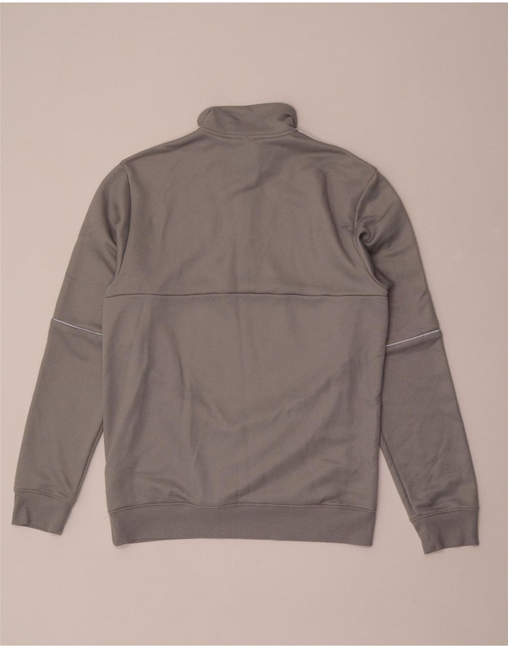 Ανδρικό φούτερ ADIDAS Aeroready με φερμουάρ, μεσαίο γκρι πολυεστέρας