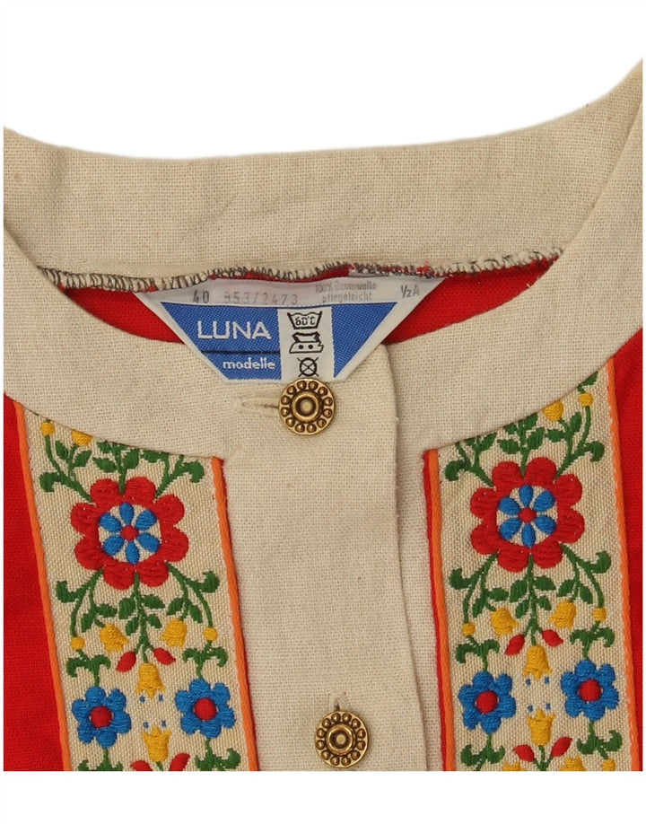 Luna Γυναικείο Φόρεμα Shift EU 40 Μεσαίο κόκκινο φλοράλ βαμβακερό