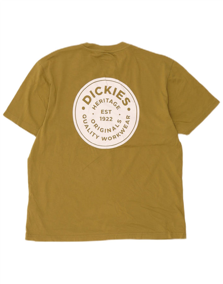 Ανδρικό γραφικό T-Shirt Dickies Top Medium Khaki Cotton