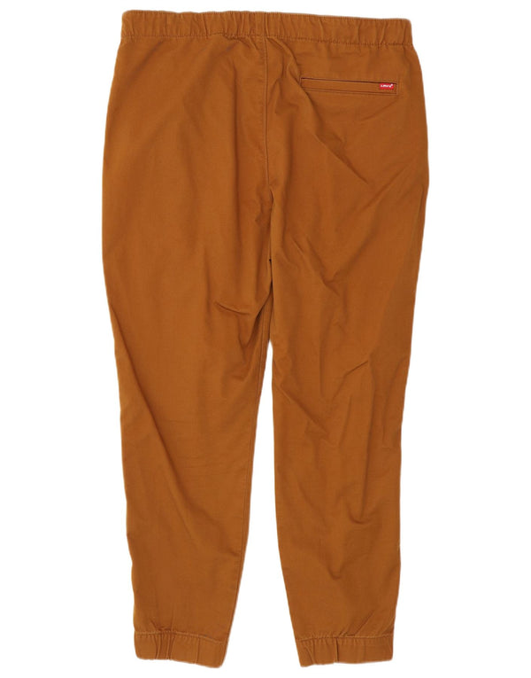 Levi's Mens Joggers Chino Παντελόνι Μεγάλο W36 L28 Καφέ Βαμβακερό