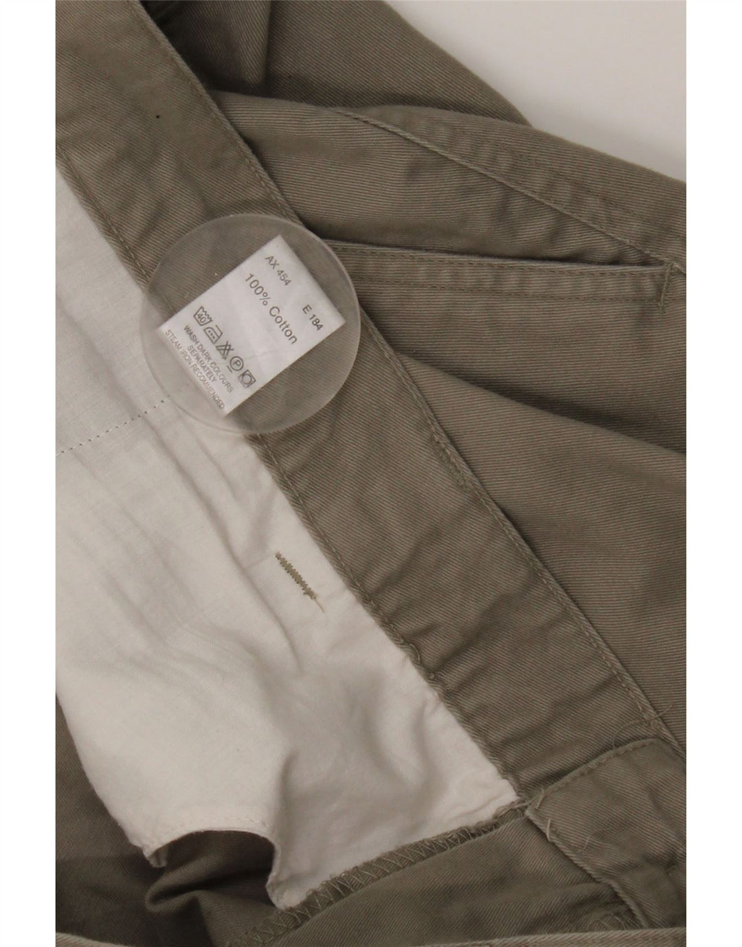 Essentials Ανδρικό παντελόνι Chino με καρφίτσα W46 L30 Γκρι βαμβακερό