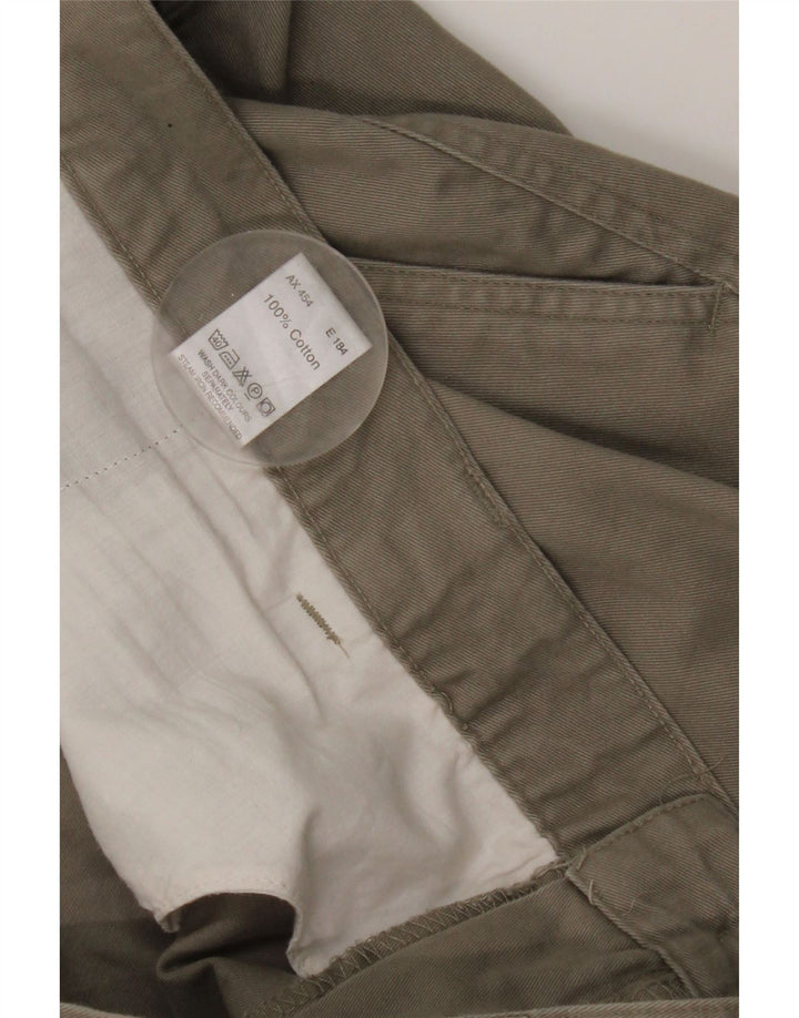 Essentials Ανδρικό παντελόνι Chino με καρφίτσα W46 L30 Γκρι βαμβακερό