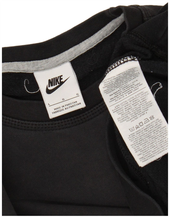 Ανδρικό φούτερ Nike Jumper μεγάλο μαύρο βαμβακερό