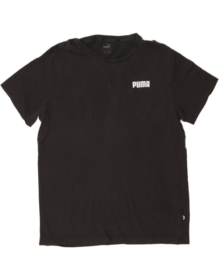 PUMA Mens T-Shirt Top Large Black Vintage Puma and Second-Hand Puma from Messina Hembry 